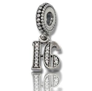 Pandora Silver Crystal Charm Bracelet
